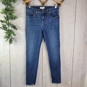 Blue High-Rise Skinny Jeans - Women's